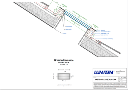 Vast Dakraam Schuin Dak van Premium Dakramen